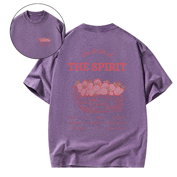 GC-WTS0730 The Fruit Of The Spirit Christian Washed T-Shirt
