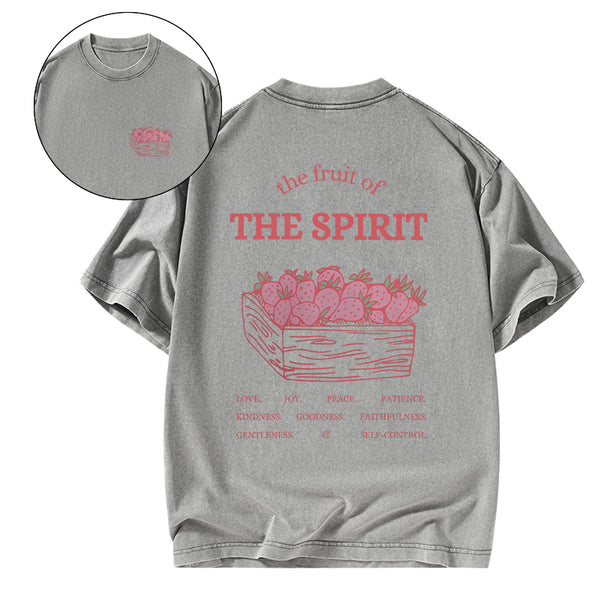 GC-WTS0730 The Fruit Of The Spirit Christian Washed T-Shirt