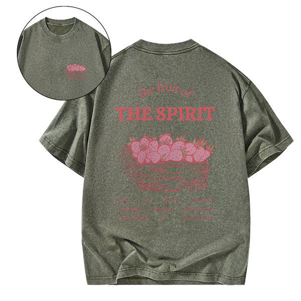 GC-WTS0730 The Fruit Of The Spirit Christian Washed T-Shirt