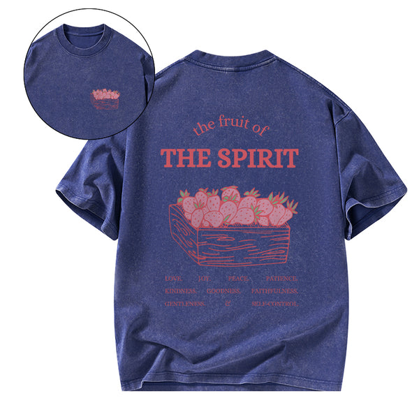 GC-WTS0730 The Fruit Of The Spirit Christian Washed T-Shirt