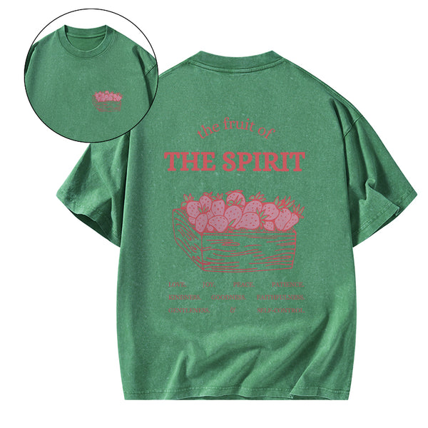 GC-WTS0730 The Fruit Of The Spirit Christian Washed T-Shirt