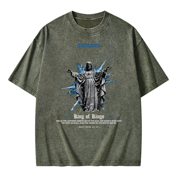 King Of Kings Christian Washed T-Shirt
