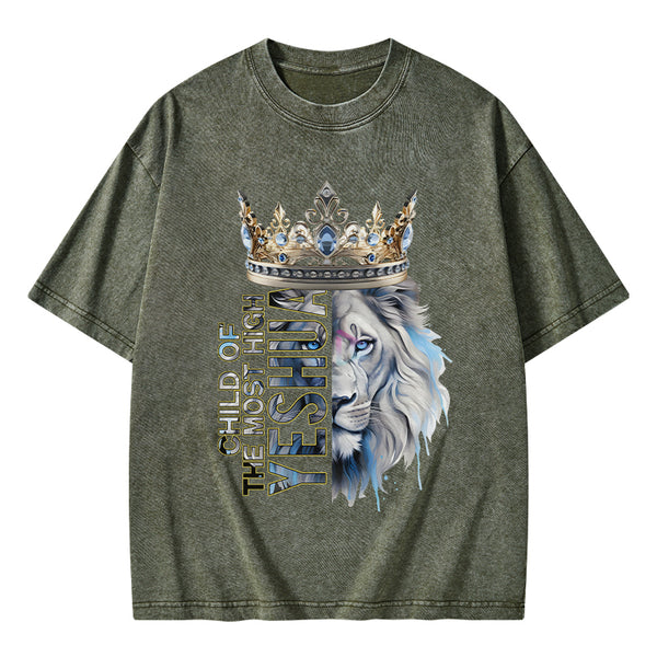 GC-WTS0735 Child Of The Most High Christian Washed T-Shirt