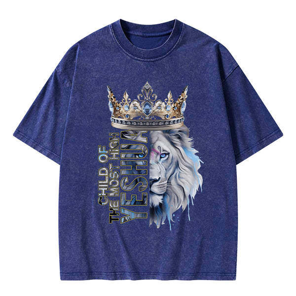 GC-WTS0735 Child Of The Most High Christian Washed T-Shirt