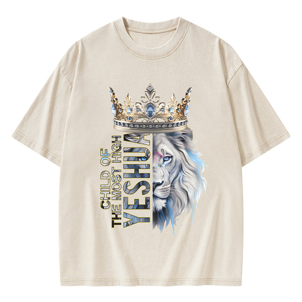 GC-WTS0735 Child Of The Most High Christian Washed T-Shirt