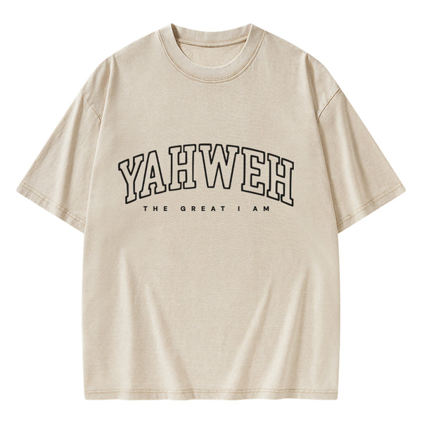 YAHWEH Christian Washed T-Shirt