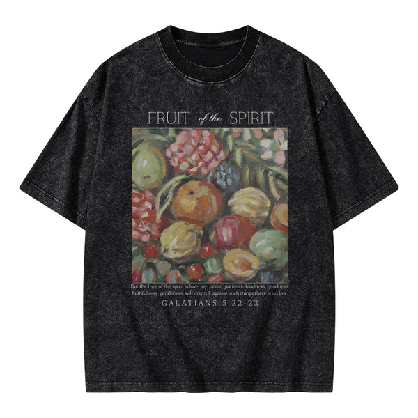 Fruit Of The Spirit Christian Washed T-Shirt