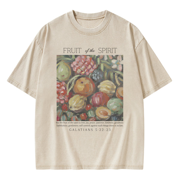 Fruit Of The Spirit Christian Washed T-Shirt