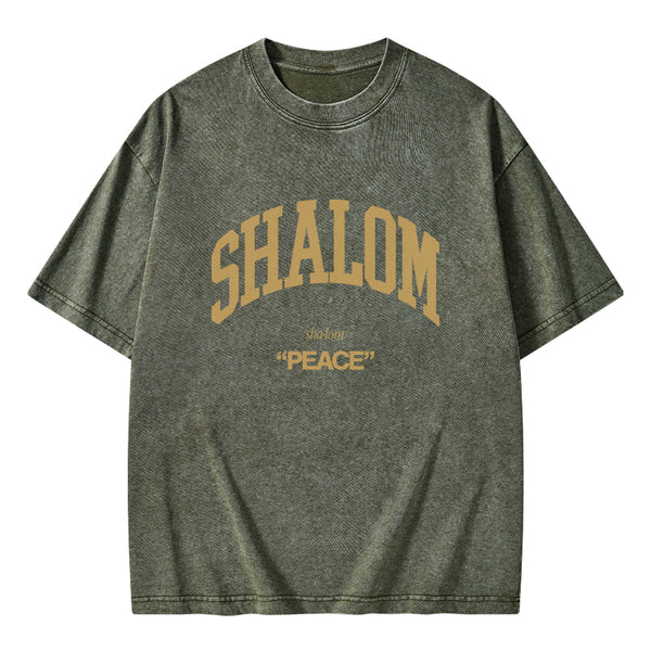 GC-WTS0790 SHALOM Christian Washed T-Shirt