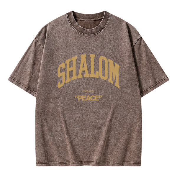 GC-WTS0790 SHALOM Christian Washed T-Shirt