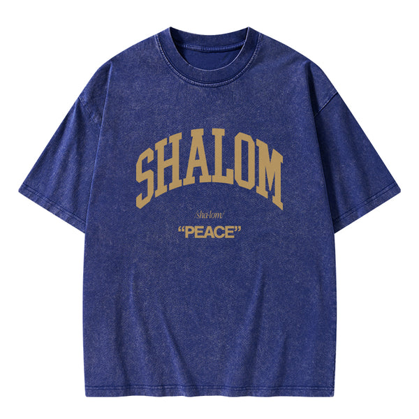 GC-WTS0790 SHALOM Christian Washed T-Shirt