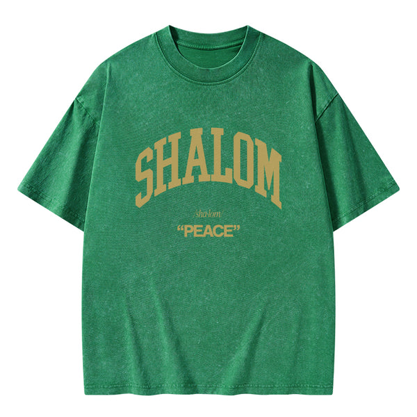GC-WTS0790 SHALOM Christian Washed T-Shirt