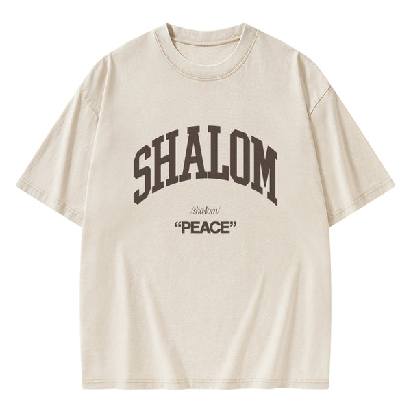 GC-WTS0790 SHALOM Christian Washed T-Shirt