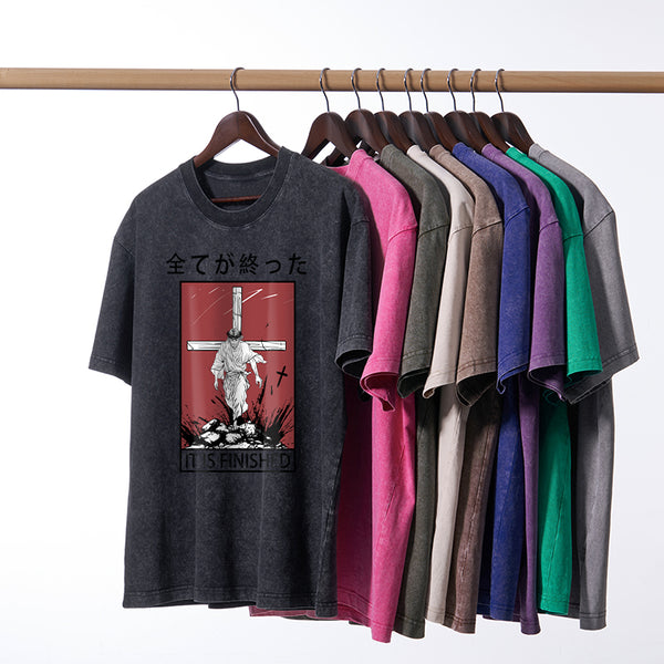 It Is Finished Christian Washed T-Shirt