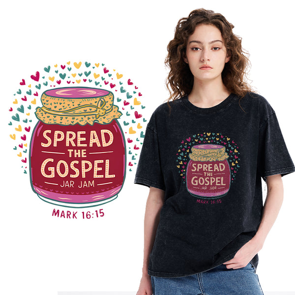 Spread The Gospel Christian Washed T-Shirt