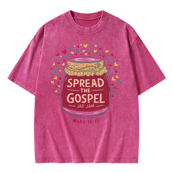 Spread The Gospel Christian Washed T-Shirt