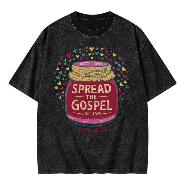 Spread The Gospel Christian Washed T-Shirt