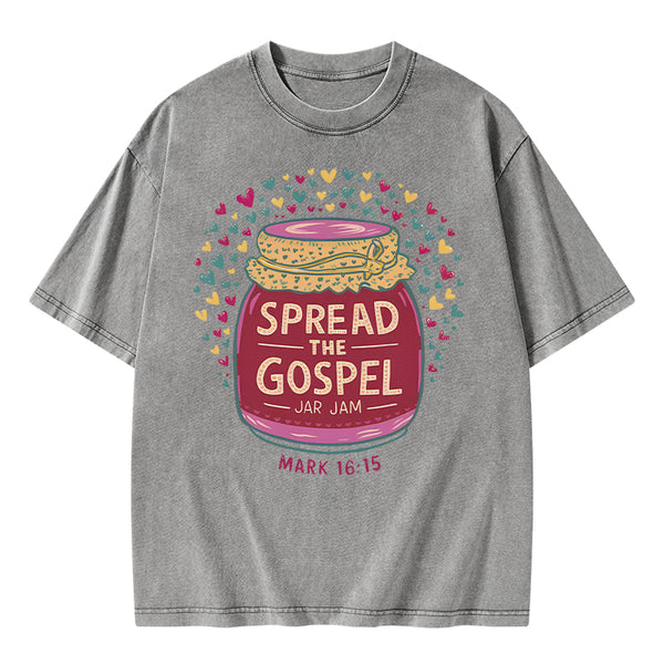 Spread The Gospel Christian Washed T-Shirt