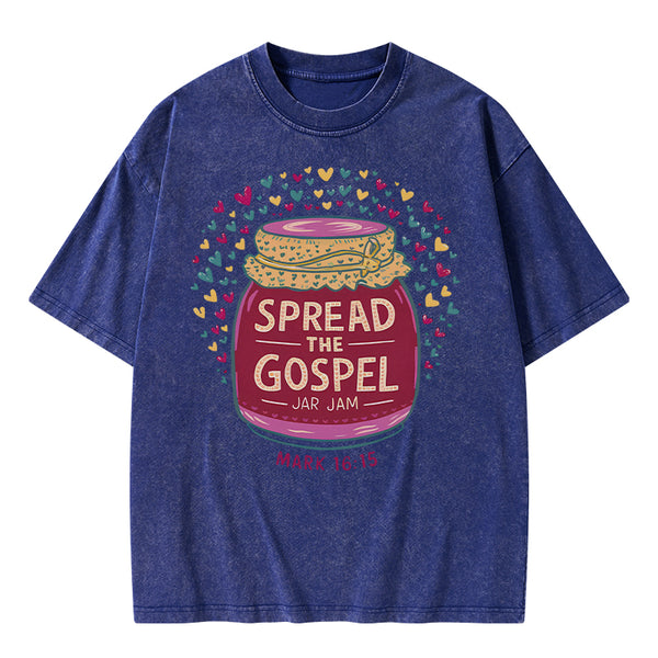 Spread The Gospel Christian Washed T-Shirt