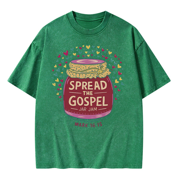 Spread The Gospel Christian Washed T-Shirt