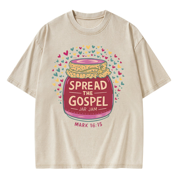 Spread The Gospel Christian Washed T-Shirt