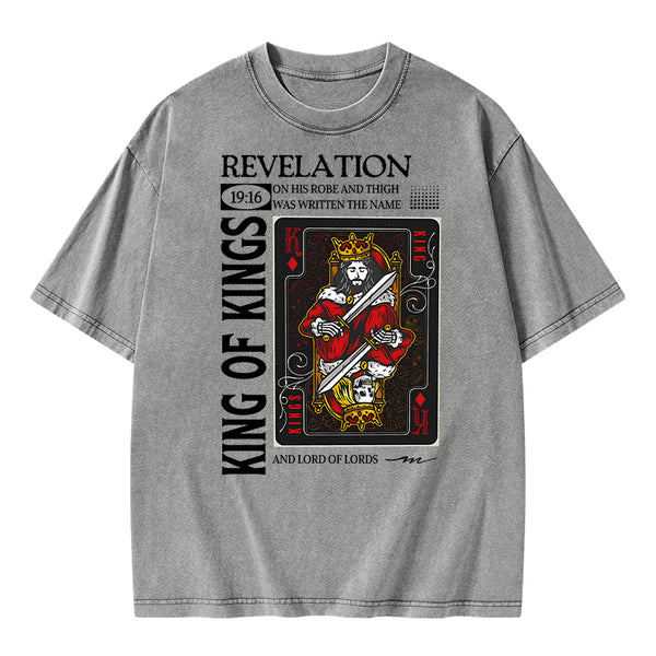 King Of Kings Christian Washed T-Shirt