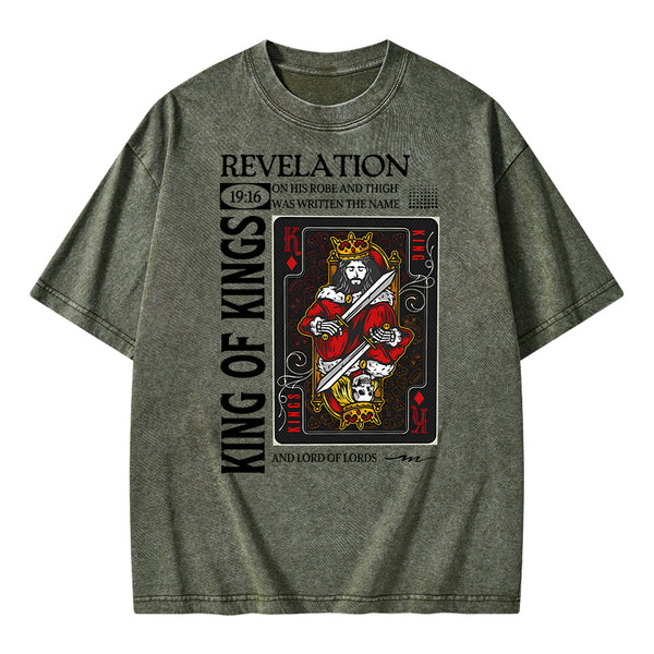 King Of Kings Christian Washed T-Shirt