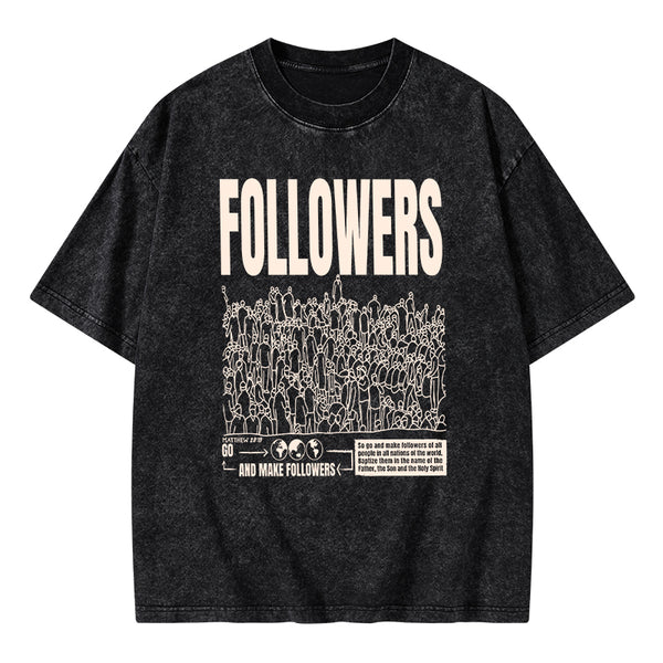 Followers Christian Washed T-Shirt