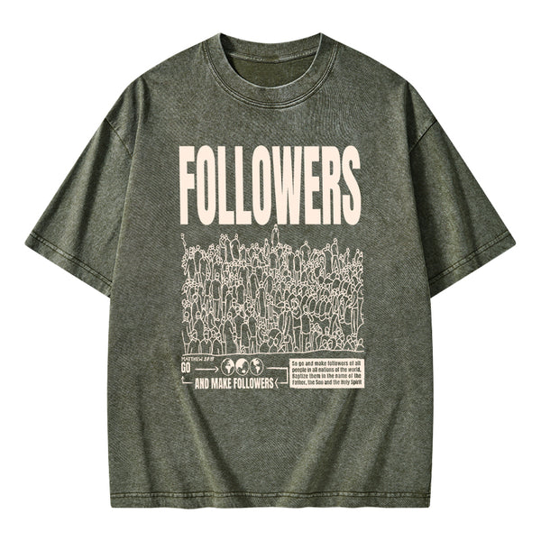 Followers Christian Washed T-Shirt