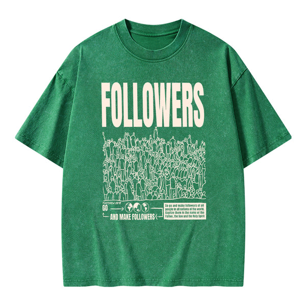 Followers Christian Washed T-Shirt
