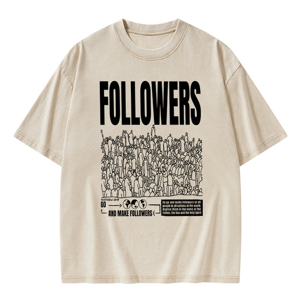 Followers Christian Washed T-Shirt
