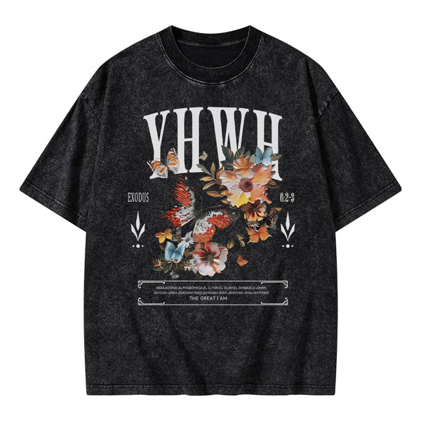 YHWH Christian Washed T-Shirt