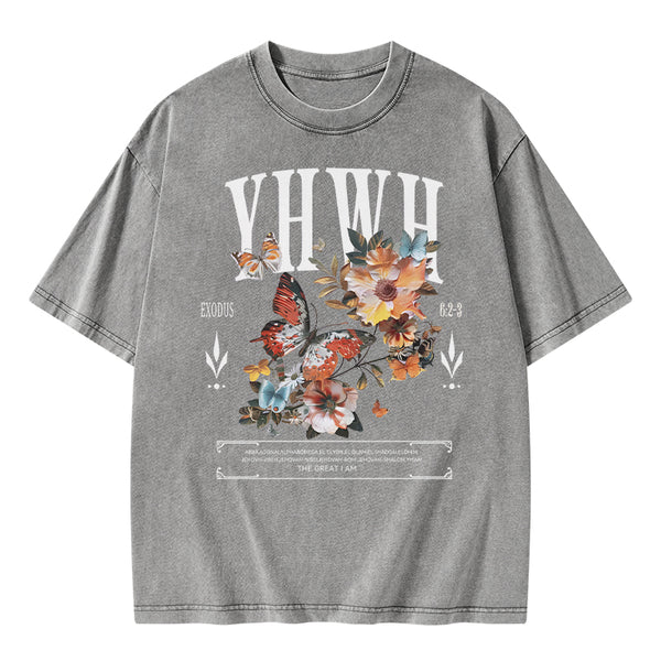 YHWH Christian Washed T-Shirt