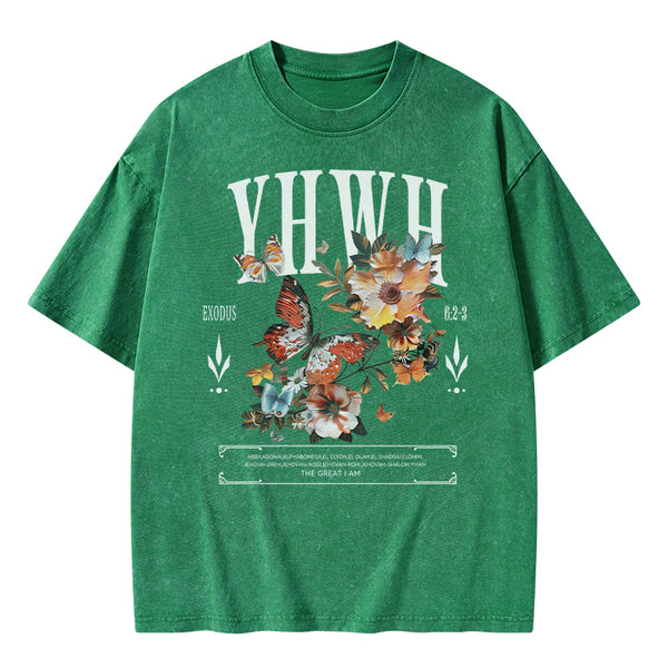 YHWH Christian Washed T-Shirt