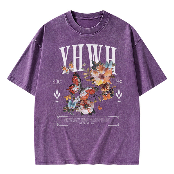 YHWH Christian Washed T-Shirt