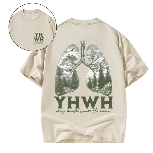 GC-WTS1006 YHWH Christian Washed T-Shirt