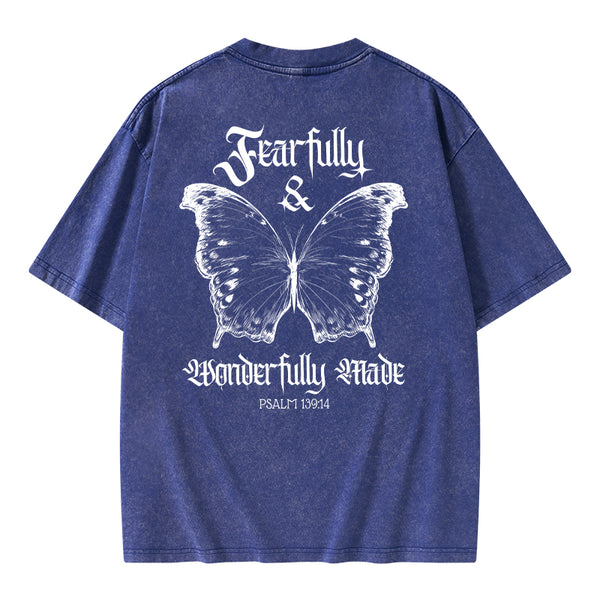 Fearfully And Wonderfully Christian Washed T-Shirt