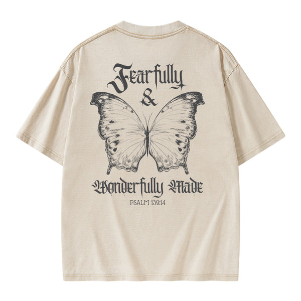 Fearfully And Wonderfully Christian Washed T-Shirt