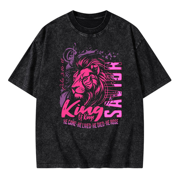 King Of Kings Christian Washed T-Shirt