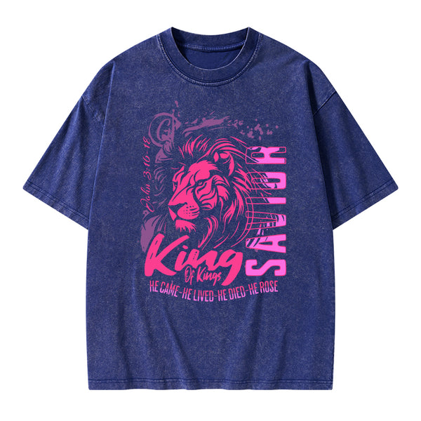 King Of Kings Christian Washed T-Shirt