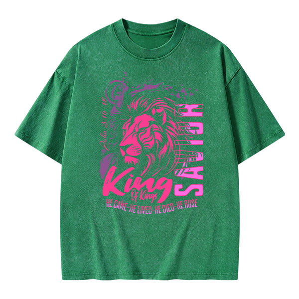 King Of Kings Christian Washed T-Shirt