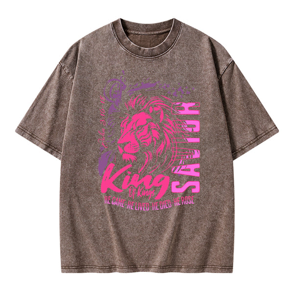 King Of Kings Christian Washed T-Shirt