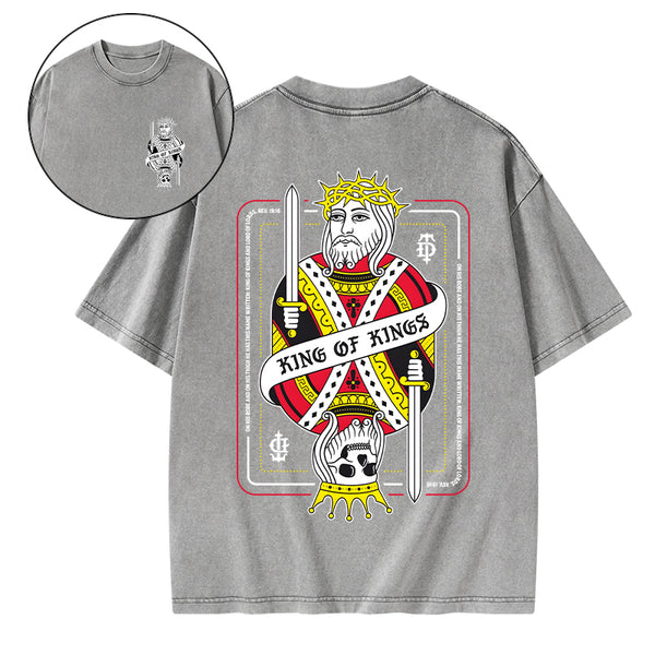 King Of Kings Christian Washed T-Shirt