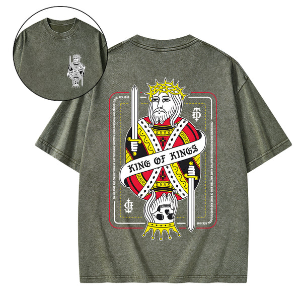 King Of Kings Christian Washed T-Shirt