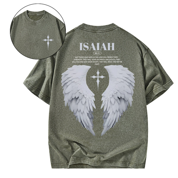 Those Who Hope In The Lord Will Renew Christian Washed T-Shirt