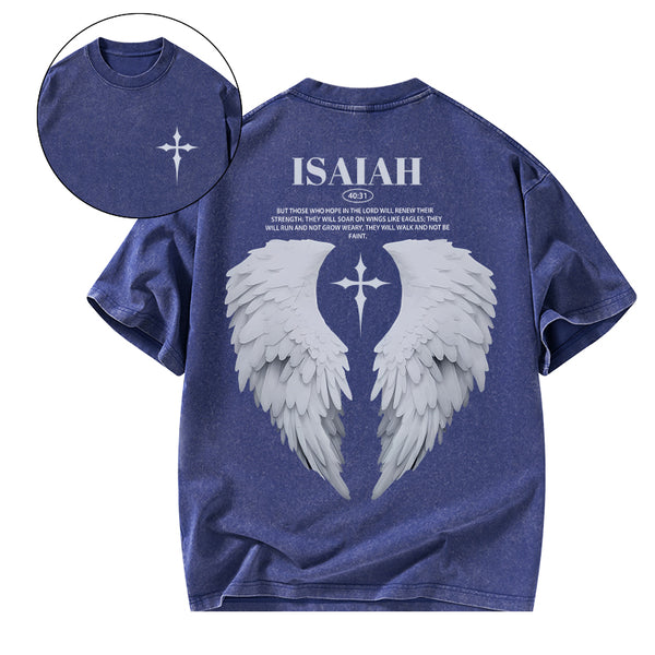 Those Who Hope In The Lord Will Renew Christian Washed T-Shirt