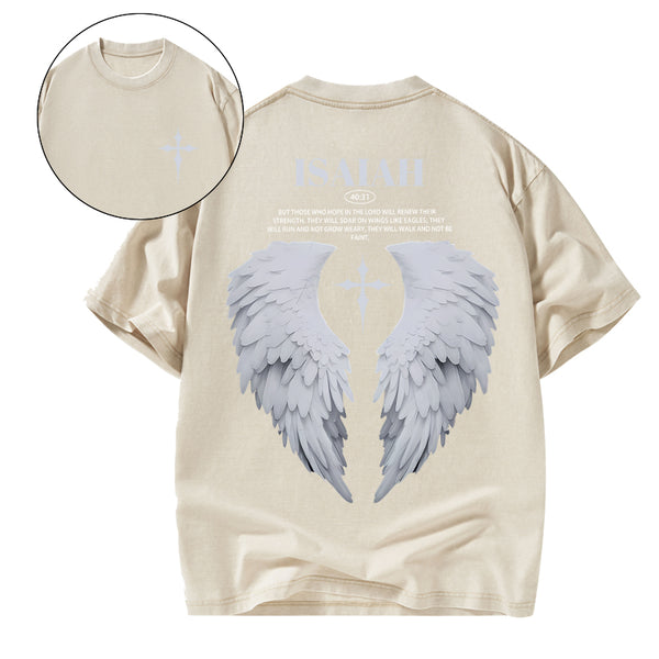 Those Who Hope In The Lord Will Renew Christian Washed T-Shirt