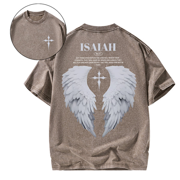 Those Who Hope In The Lord Will Renew Christian Washed T-Shirt