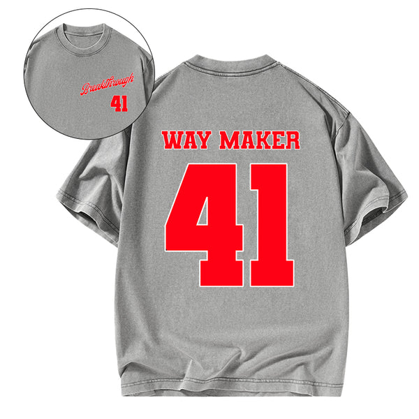Way Maker Christian Washed T-Shirt