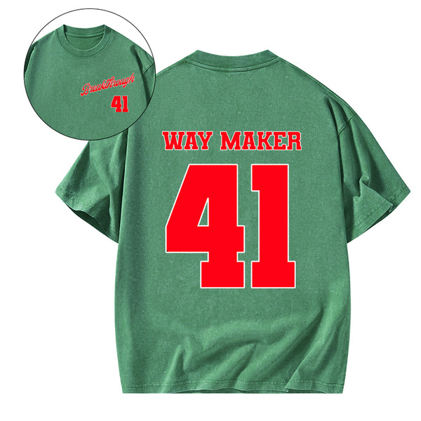 Way Maker Christian Washed T-Shirt